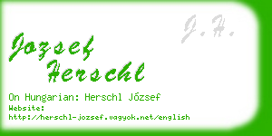 jozsef herschl business card